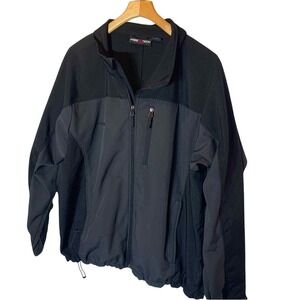 EUC Free Tech Black and Gray Fleece Lined Coat Size XXL